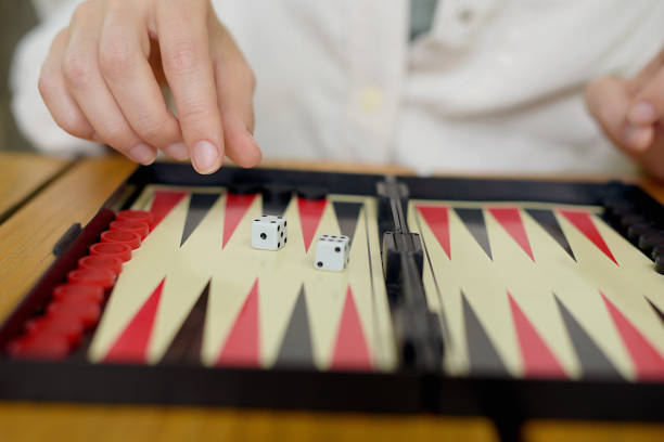 istock close up detail of a backgammon game with dice 2164657144