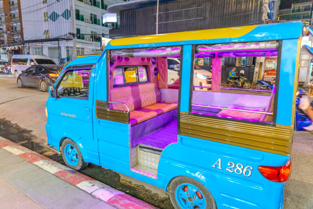 Tuk Tuk Taxi TukTuk Patong Phuket Thailand Wednesday 14 August 2024 Tuk Tuk Taxi TukTuk Patong Phuket Thailand phuket beach party stock pictures, royalty-free photos & images