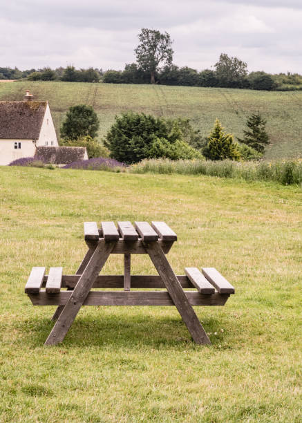 istock Picnic Benches Amongst The Rolling Cotswolds Hills 2164669160