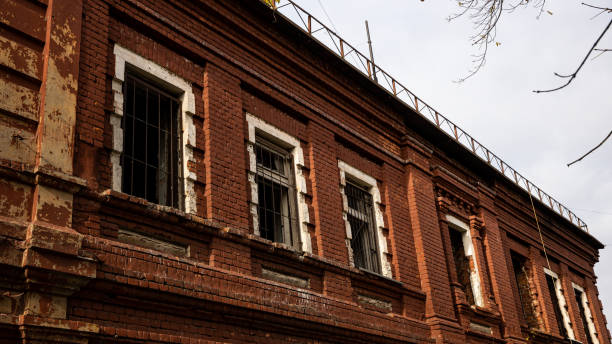istock An Historic Red Brick Building with Beautifully Decorative Windows Exuding Charm and Style 2164673242