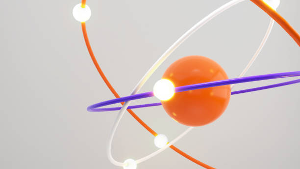 istock atomic structure consisting of protons, neutrons and electrons.Scientific of atom,3d rendering 2164674136