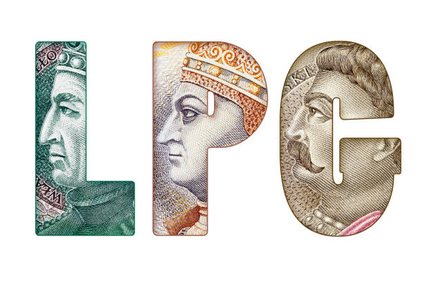 istock LPG Text Made of Polish Banknotes Isolated 2164697150