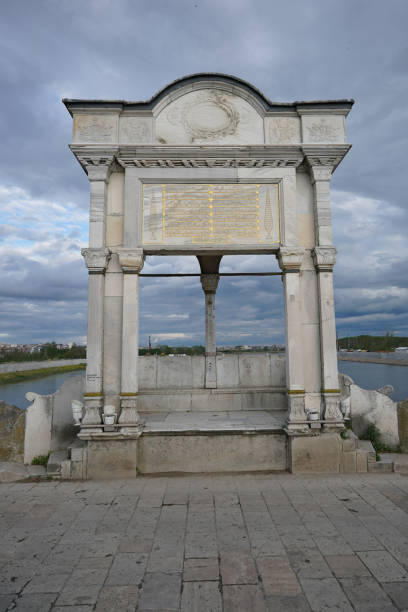 istock Pavilion of Meric Bridge over Meric River, Edirne, Turkiye 2164698154