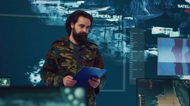 istock Infantry unit leader coordinating troops to execute special operations 2164707841