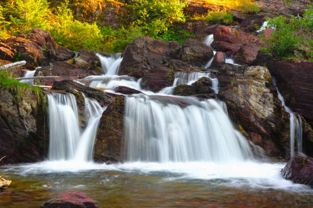 istock Redrock Falls Glacier National Park Montana 2164712031