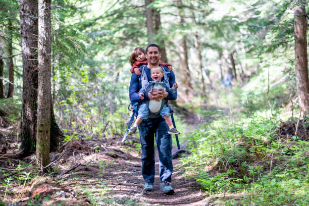 istock Father Hiking with Kids 2164714215