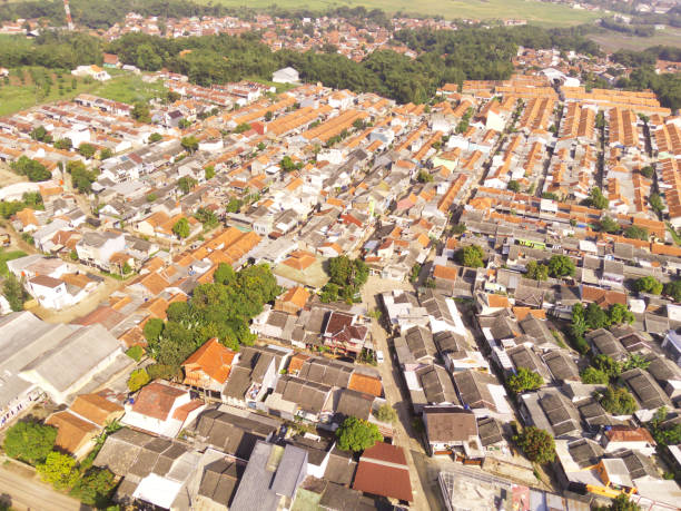 istock Cityscape with Dense low-rise buildings 2164725048