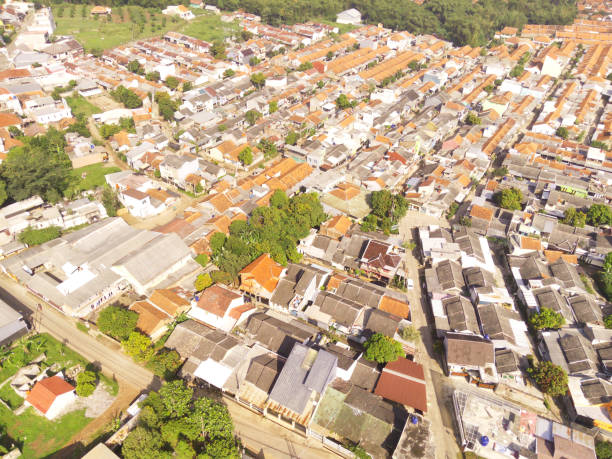 istock Cityscape with Dense low-rise buildings 2164725092