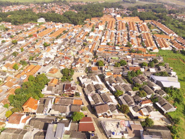 istock Cityscape with Dense low-rise buildings 2164725104