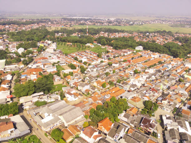 istock Cityscape with Dense low-rise buildings 2164725143
