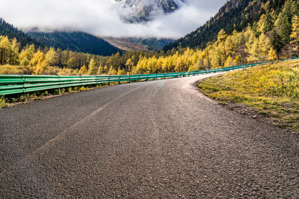 istock Mountain Road in Autumn 2164726505