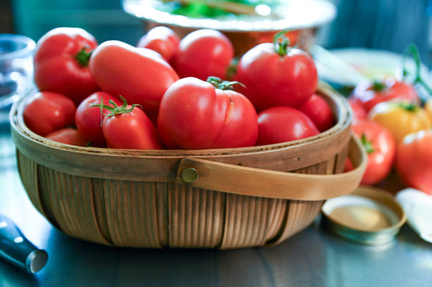 Homegrown summer fruits and vegetables
