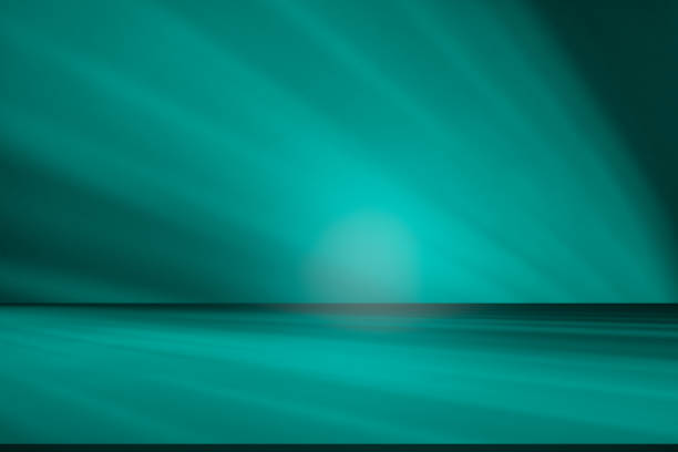 istock Studio style background wall decoration presentation uses white and green tones. with shadows cast from a nearby window, concept creating a decorative 2164733866