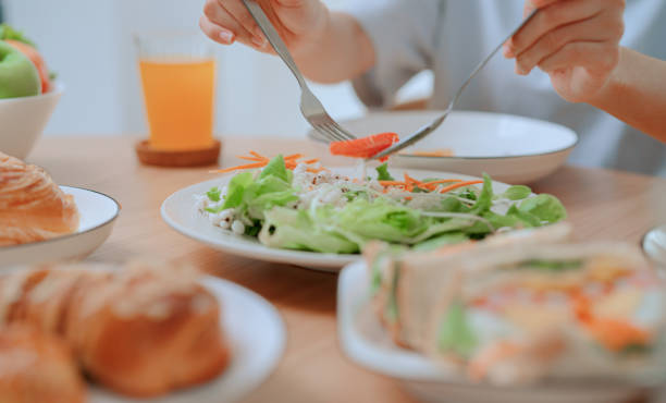 istock Food and drink on the dining table 2164734210