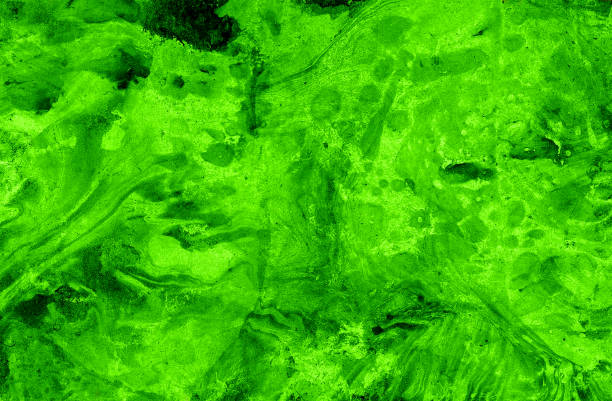 istock Abstract marble background of different shades of green. Black spots. 2164736569