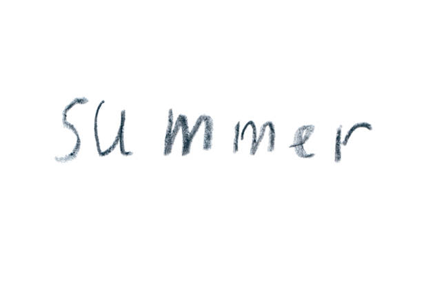istock The word SUMMER written on a white background 2164737949