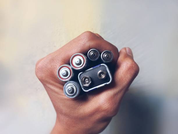 A collection of batteries of all shapes, sizes and manufacturers.