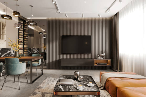 istock Modern living room interior 2164743523