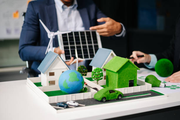 istock Business team people planning hand using laptop for working technology and business Net zero and carbon neutral concept.NET ZERO 2164747820
