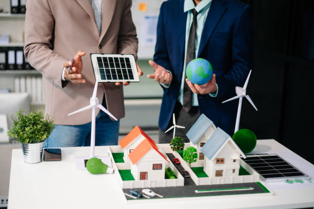 istock Business team people planning hand using laptop for working technology and business Net zero and carbon neutral concept.NET ZERO 2164747825