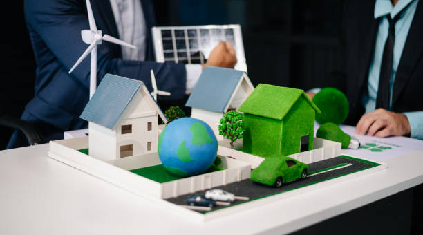 istock Business team people planning hand using laptop for working technology and business Net zero and carbon neutral concept.NET ZERO 2164747833