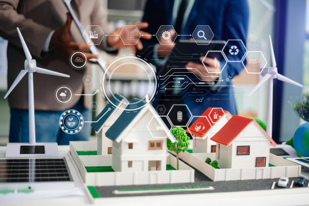 istock Business team people planning hand using laptop for working technology and business Net zero and carbon neutral concept.NET ZERO 2164747844