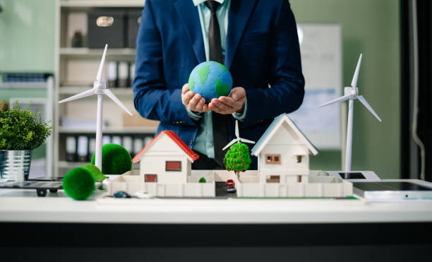 istock Business team people planning hand using laptop for working technology and business Net zero and carbon neutral concept.NET ZERO 2164747849
