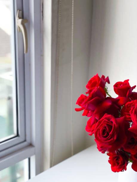 istock Fresh Red Rose Box Basket Arrangement Gift 2164756288