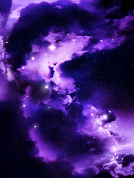 istock Cluster of stars in space. Bright nebula around the constellation. 2164760193