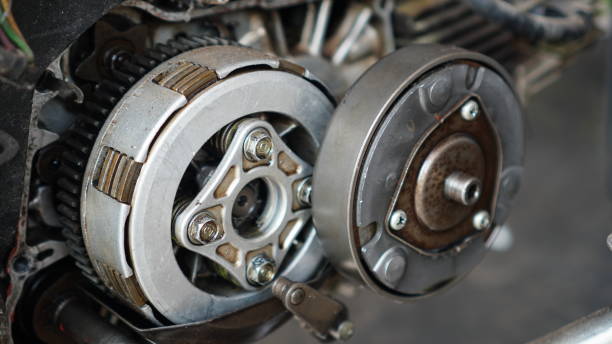 istock old engine clutch on motorbike 2164765398