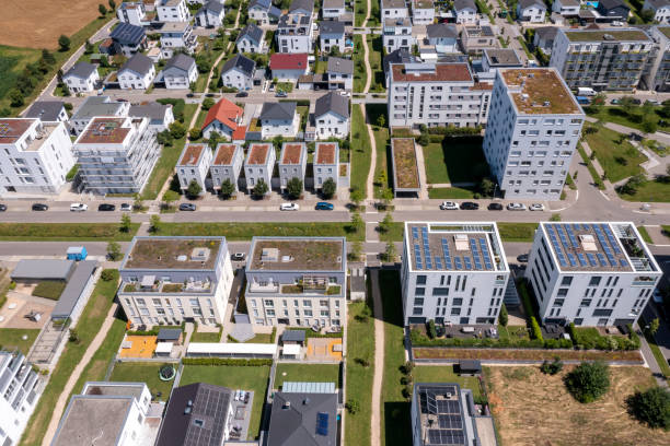 istock Residential buildings from above 2164768473