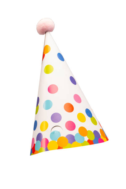 istock Colorful birthday cap isolated on white background 2164768813