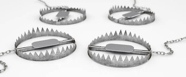 istock Metal Bear Traps on White 2164769694