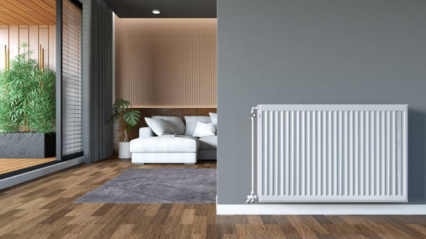 istock Modern Living Room Interior With a Radiator 2164769857