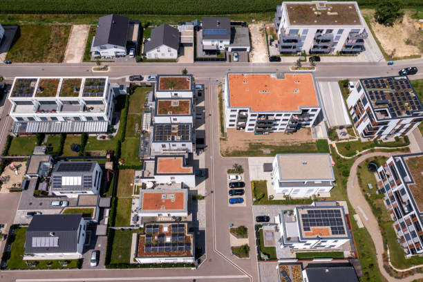 istock Residential buildings from above 2164770094