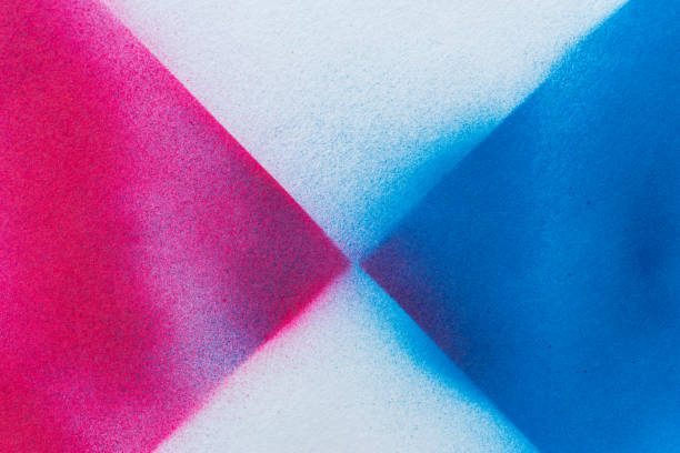 istock Red and blue spray paint background 2164770594