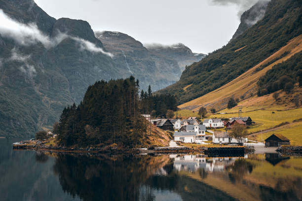 Bakka, a tiny village in Aurland, Norway