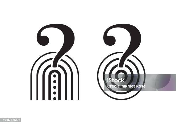 Ring Inverted Question Hallmark Rings And Question Mark Question Mark Concept Stock Illustration ...