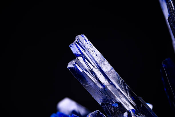 Details of an Azurite. Specimen from Morocco