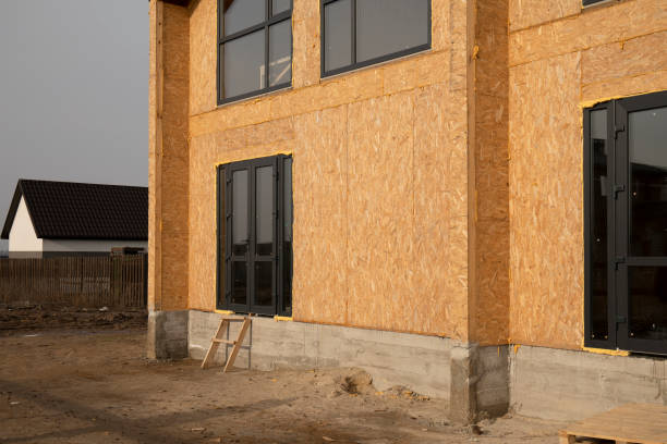 istock Construction of a town houses from SIP panels. 2164775392