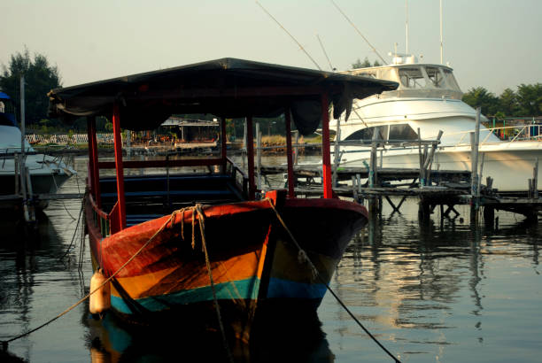 istock Wooden tour boat. 2164776043