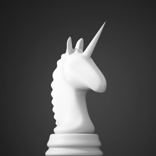 istock White Unicorn as a Chess Piece 2164780105