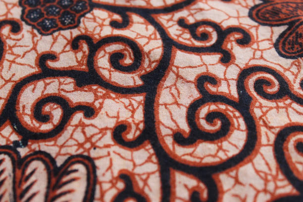 istock texture of Indonesian batik patterns on cloth. 2164782510