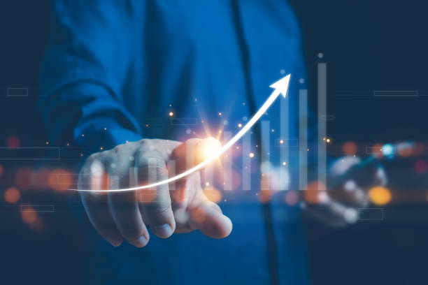 istock Development and growth concept. Businessman plan growth and increase of positive indicators in his business. Business development to success and growing growth concept, Target plan growth concept. 2164782750