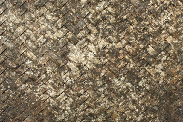 dirty dusty bamboo woven art texture. bamboo woven background