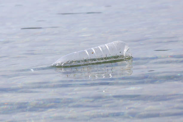 istock A plastic bottle in the ocean. Plastic pollution concept. Single-use plastic is a human addiction that is destroying our planet and impacts our waters, sea life and humans. 2164785459