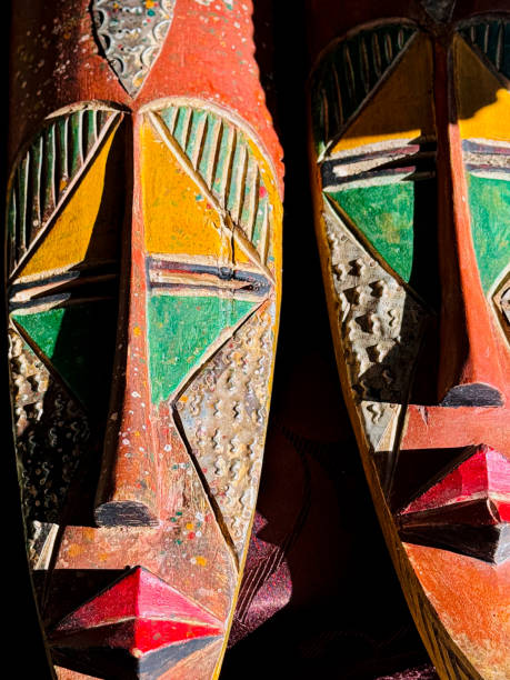 istock Vibrant African Masks 2164785985
