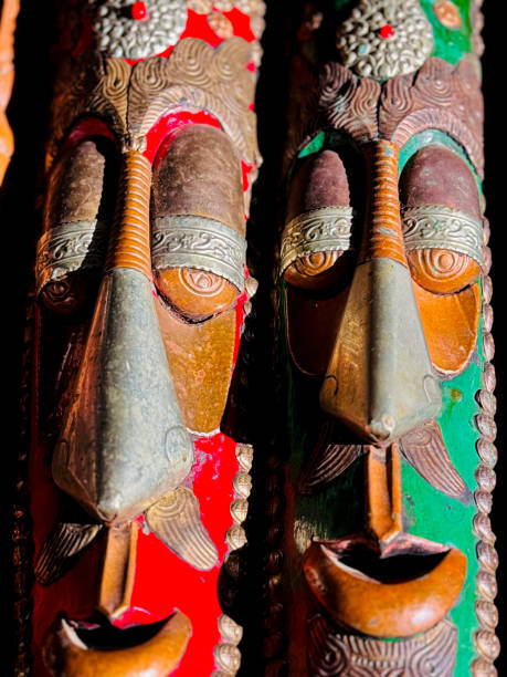 istock Vibrant African Masks 2164785986
