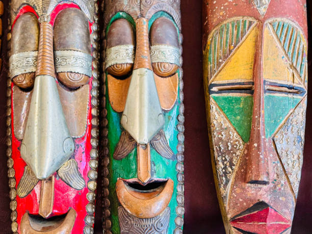 istock Vibrant African Masks 2164786011