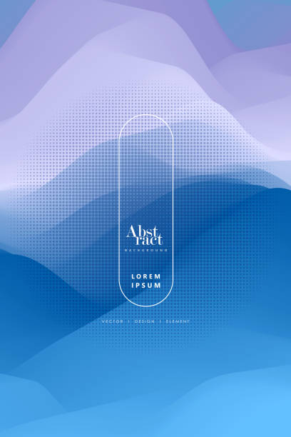 ilustrații de stoc cu șablon de design la modă cu forme fluide și lichide. - neted